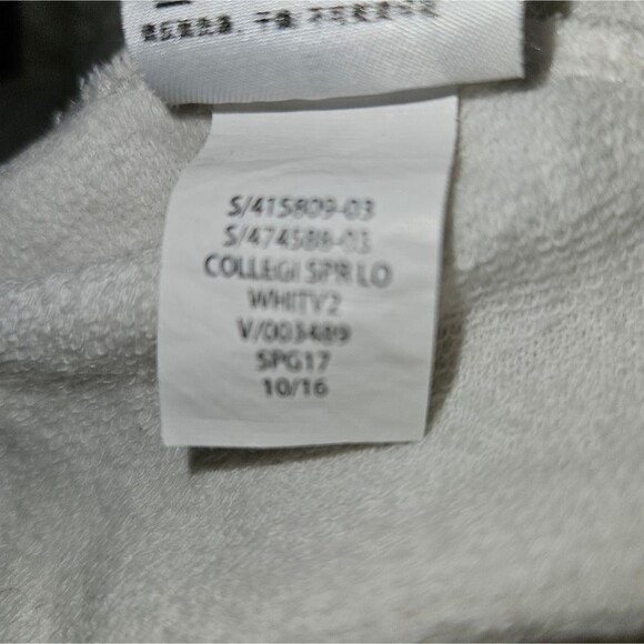 Gap Factory White Pullover Sweatshirt | Cozy College Crewneck WMS SZ Small - Picture 7 of 7